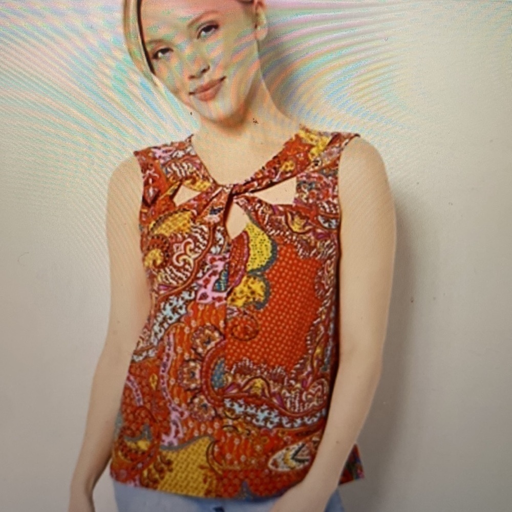 Attitudes by Renee Como Jersey Twist Neck Top